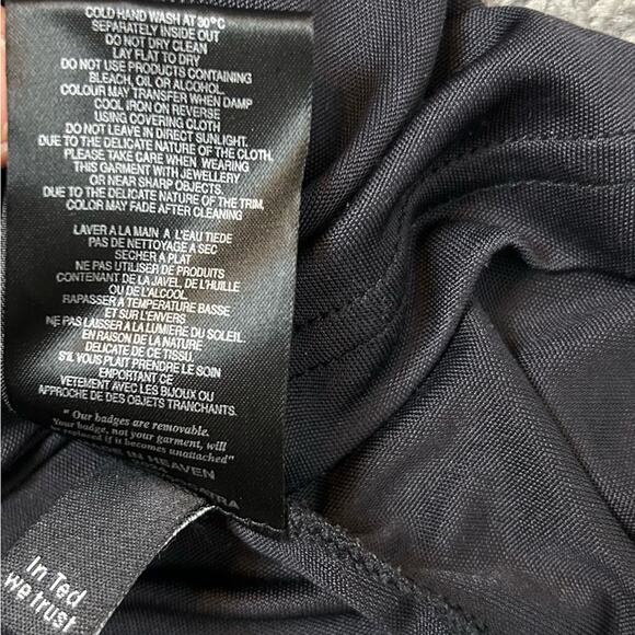 Ted Baker Silk Cami Top Womens Size  8 Black Designer Sequins Rhinestones Sexy - Picture 8 of 10